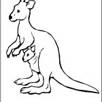 Kangaroo Coloring Page. Jumping Kangaroo Coloring Page Free   Free Printable Pictures Of Australian Animals