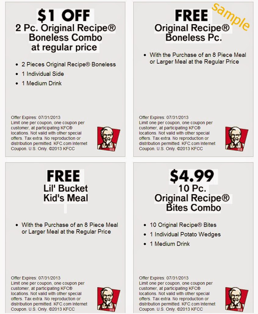 Kfc Canada Printable Coupons November 2018 / Wcco Dining Out Deals ...