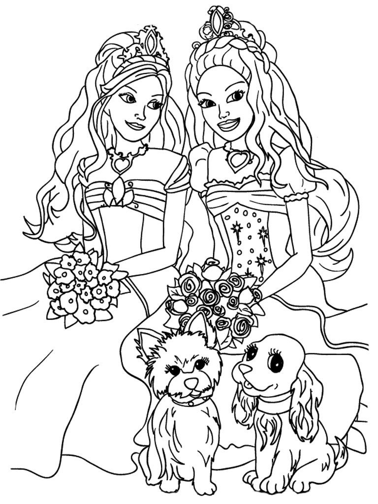 Kids Coloring Sheets | Barbie And The Diamond Castle Printable Kids - Free Printable Barbie Coloring Pages