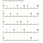 Kindergarten Number Worksheets   Free Printable Number Line For Kids