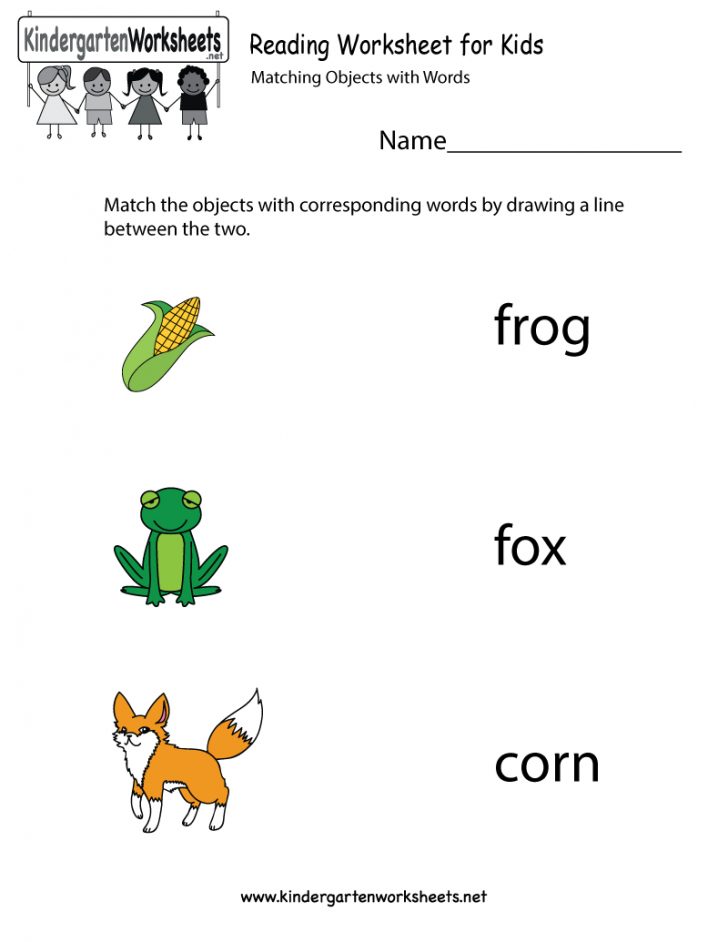 Free Printable English Reading Worksheets For Kindergarten