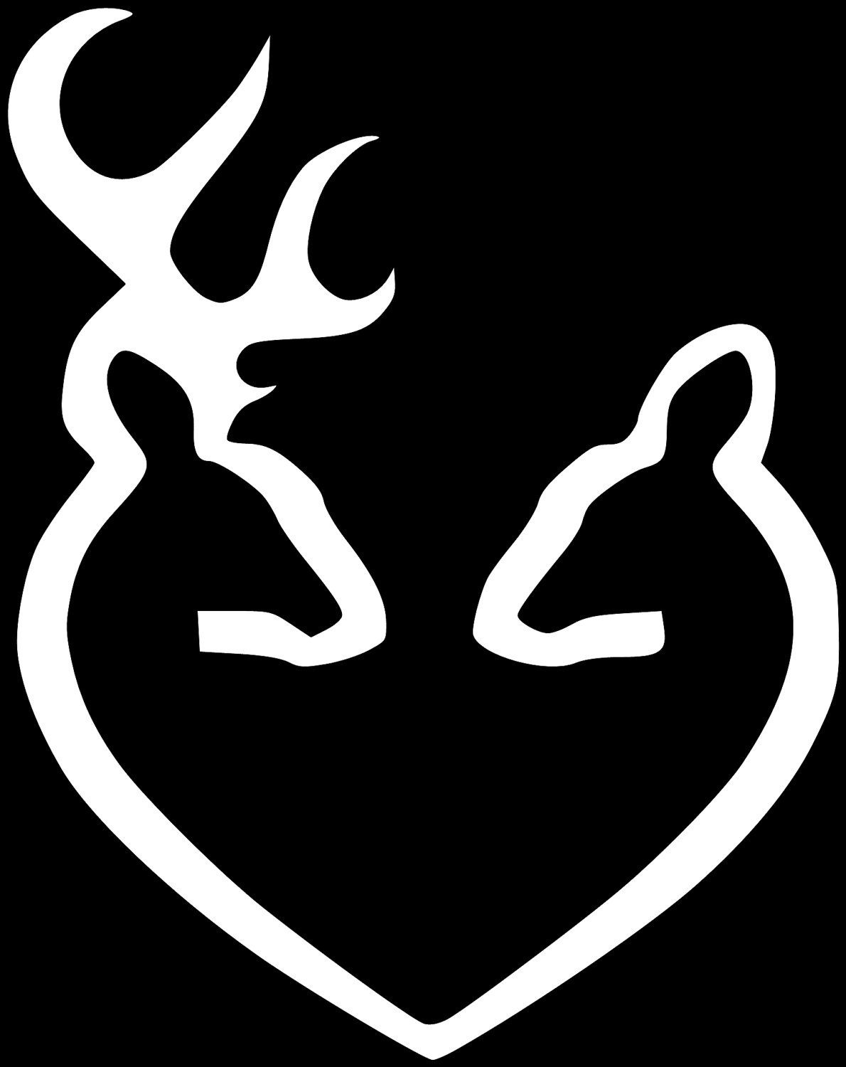 Kissing Deer Logo | Browning Logo Images | Wood Burning | Deer - Free Printable Deer Pumpkin Stencils