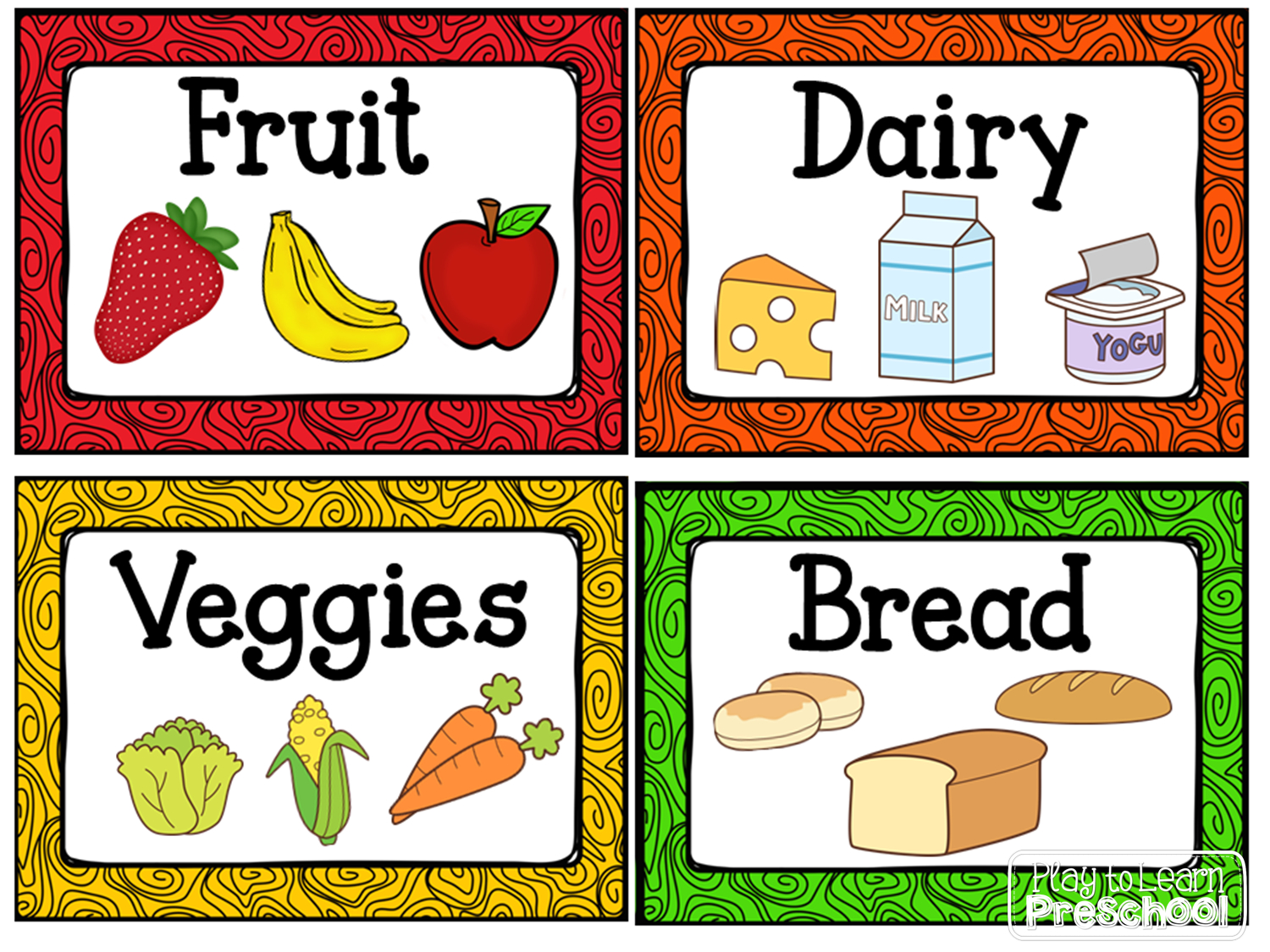 Kitchen Dramatic Play Center | Centers | Dramatic Play Centers, Play - Free Printable Play Food Labels