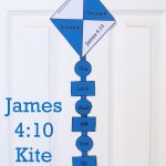 Kite Cutout Craft For Sunday School Kids James 4:10  Free Printable   Free Printable Sunday School Crafts