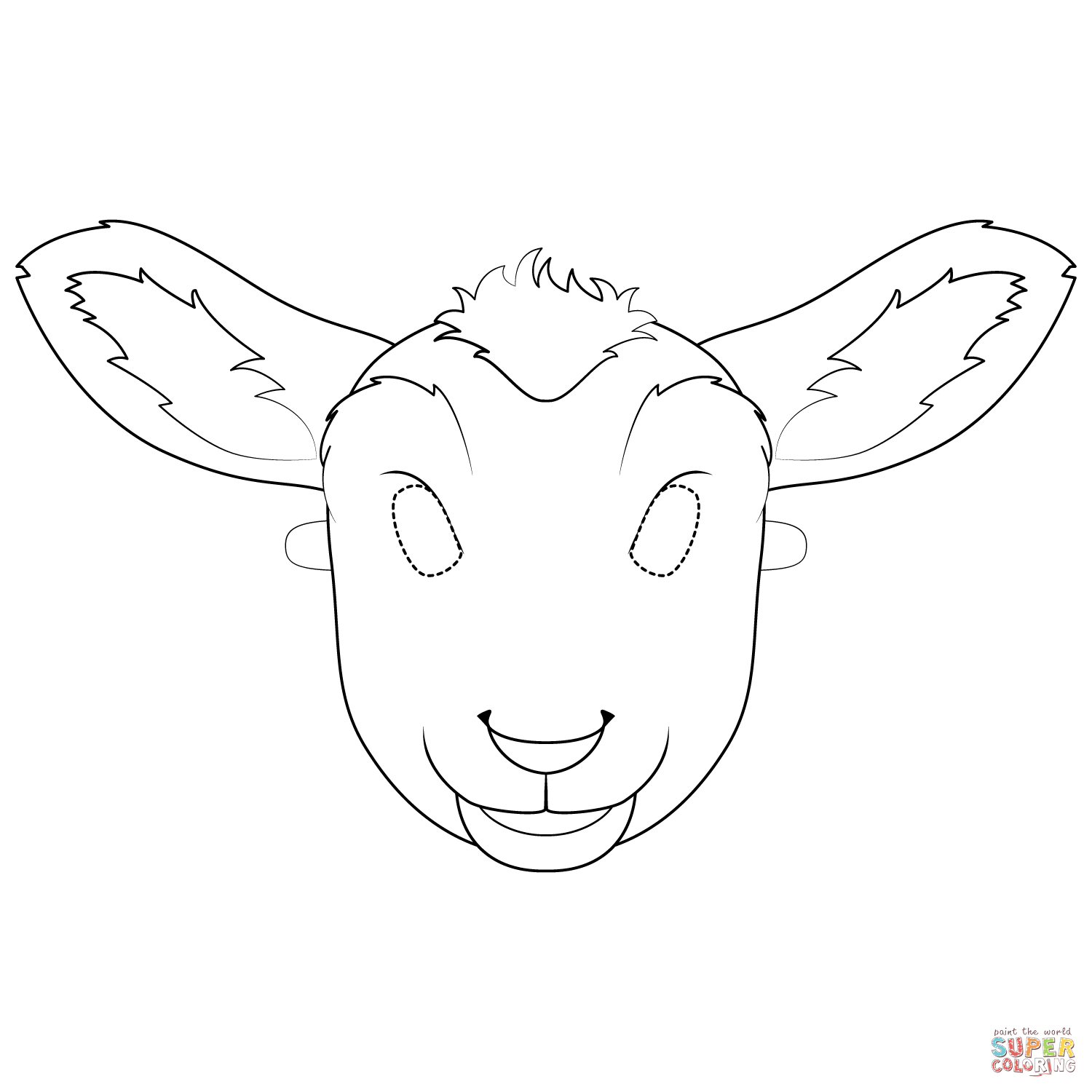 Lamb Mask Coloring Page | Free Printable Coloring Pages - Free Printable Sheep Mask