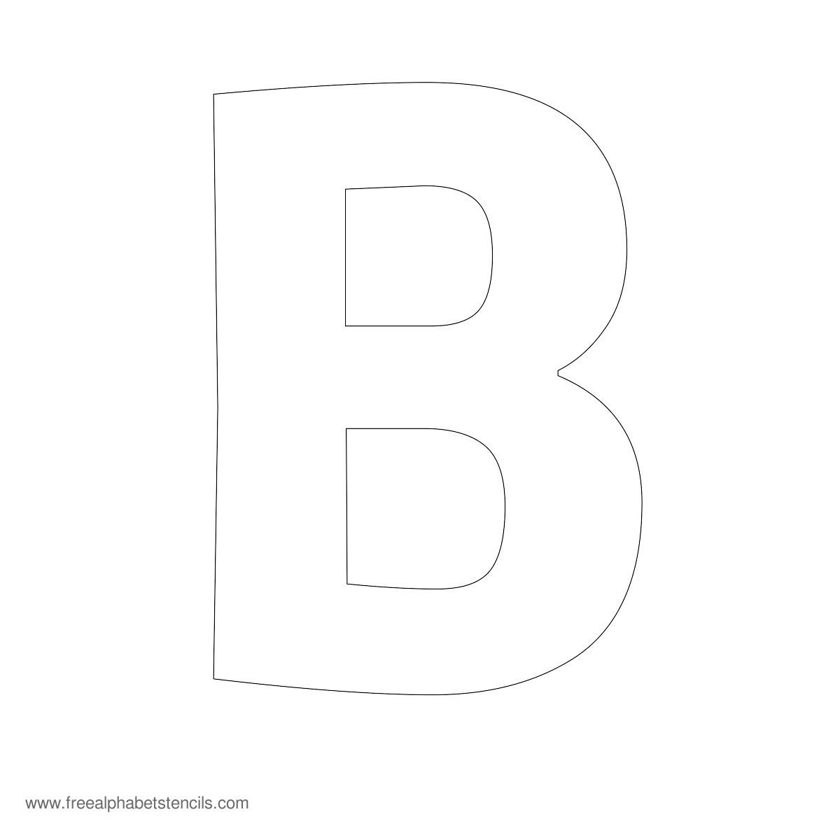 Large Alphabet Stencils | Freealphabetstencils - Free Printable Alphabet Stencils To Cut Out