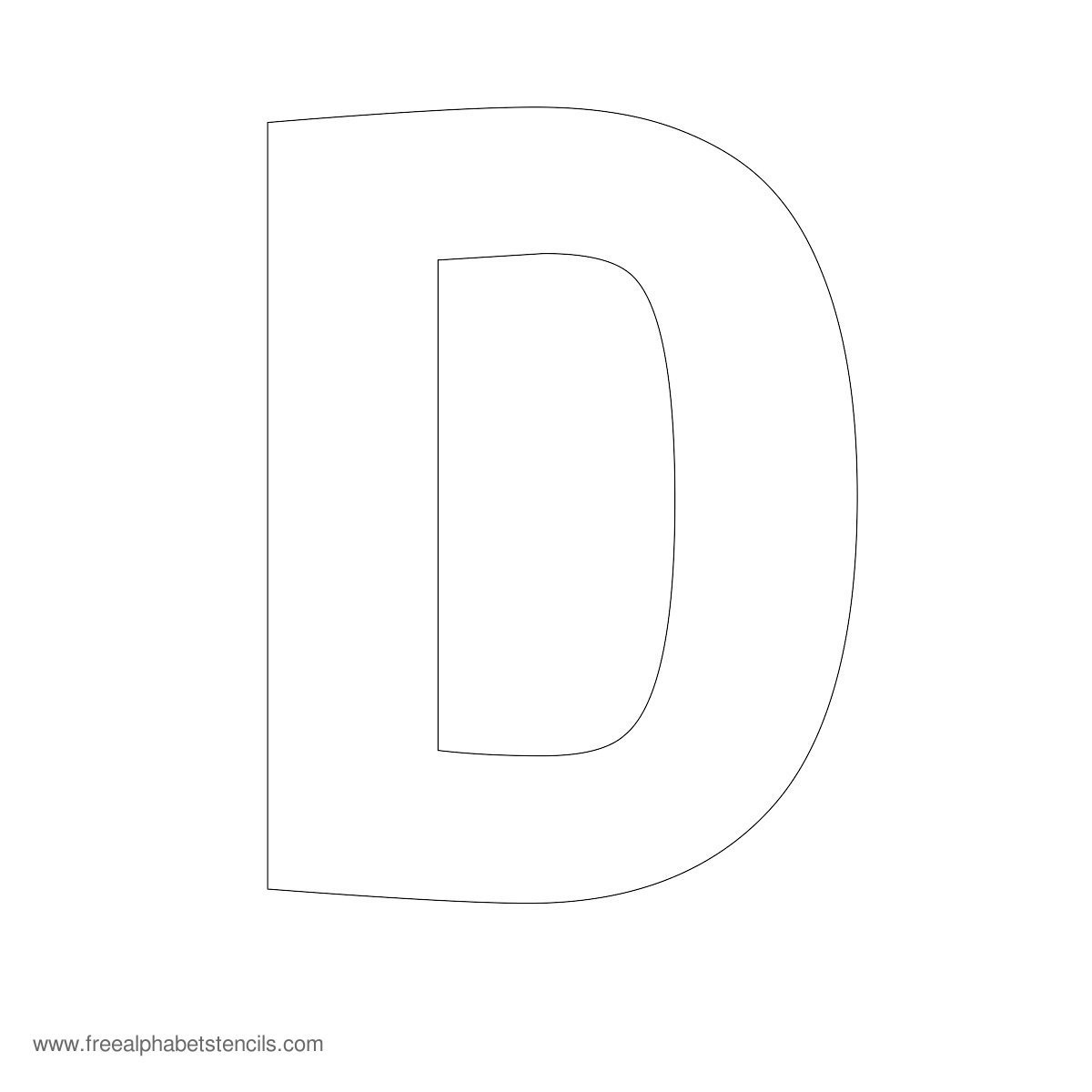 Large Alphabet Stencils | Freealphabetstencils - Online Letter Stencils Free Printable