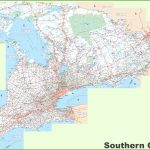 Large Detailed Map Of Southern Ontario   Free Printable Map Of Ontario
