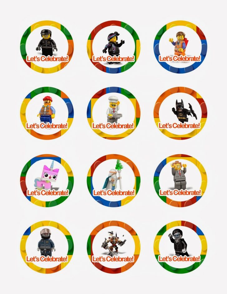 Free Printable Lego Cupcake Toppers