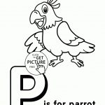Letter P Coloring Pages Of Alphabet (P Letter Words) For Kids   Free Printable Alphabet Letters Coloring Pages