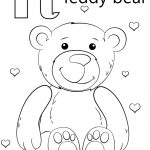 Letter T Is For Teddy Bear Coloring Page | Free Printable Coloring Pages   Teddy Bear Coloring Pages Free Printable