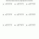 Long Division Worksheets 4 Digits1 Digit 1 | Projects To Try   Free Printable Long Division Worksheets 5Th Grade