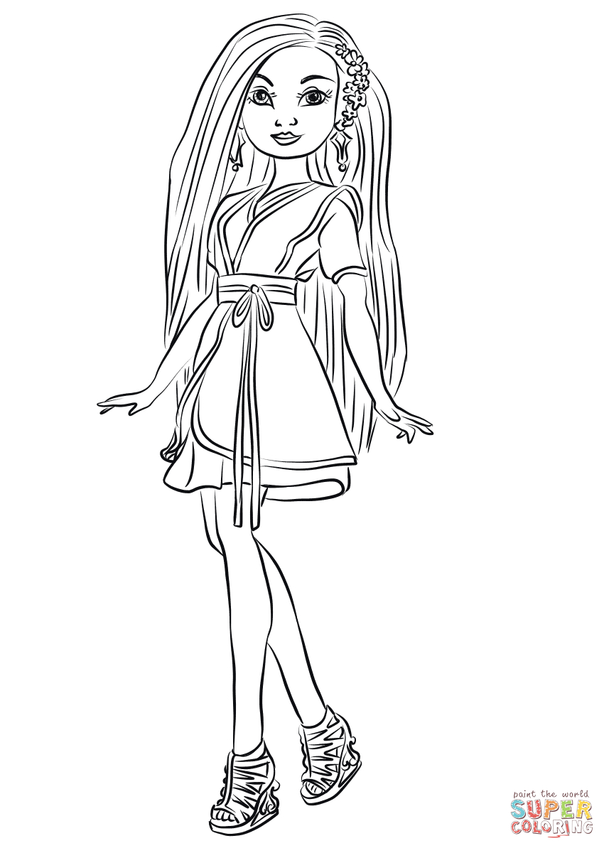 Lonnie Coloring Page | Landry | Descendants Coloring Pages - Free Printable Descendants Coloring Pages