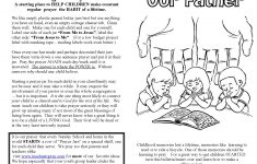 Lord's Prayer For Children, Free Prayer Coloring And Prayer Crafts – Free Printable Lord's Prayer Coloring Pages