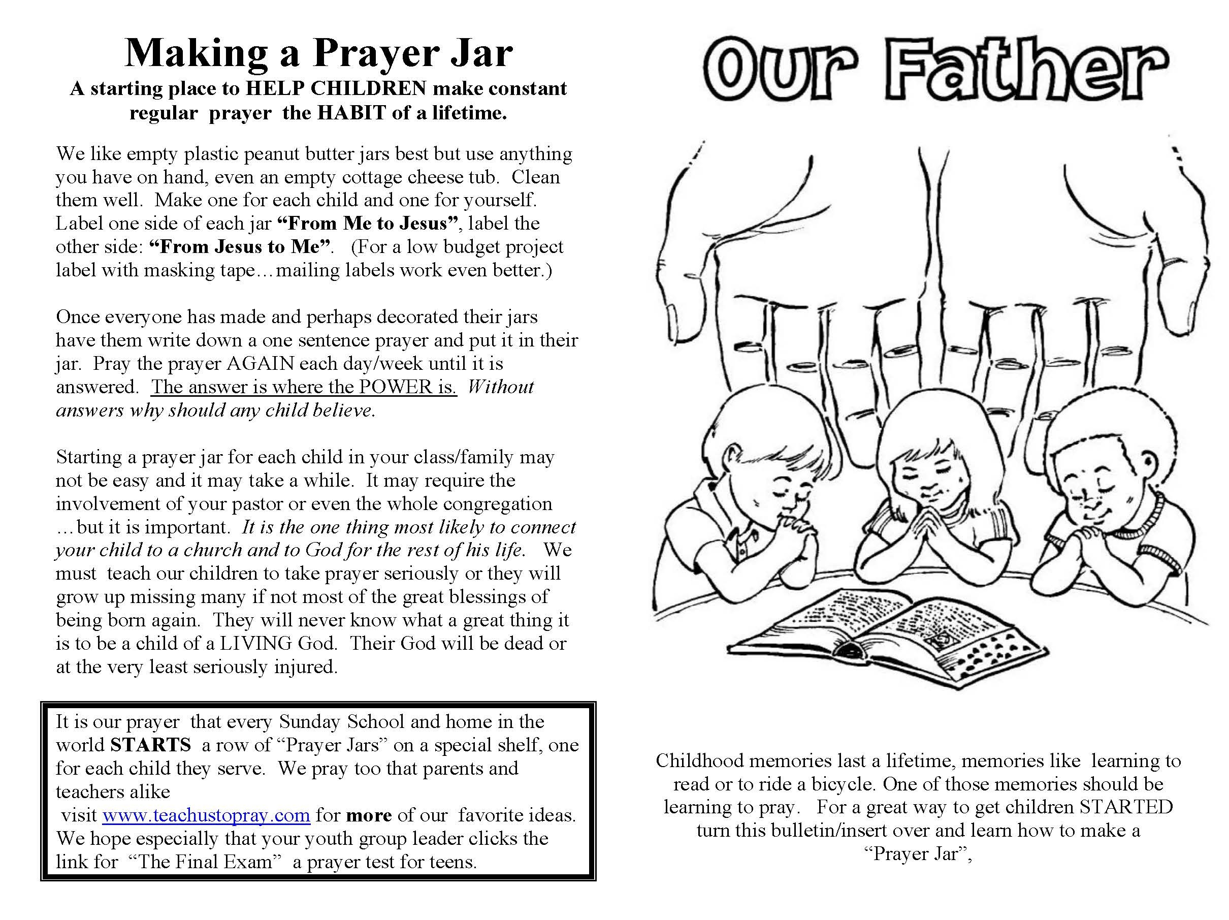 Lord&amp;#039;s Prayer For Children, Free Prayer Coloring And Prayer Crafts - Free Printable Lord&amp;#039;s Prayer Coloring Pages