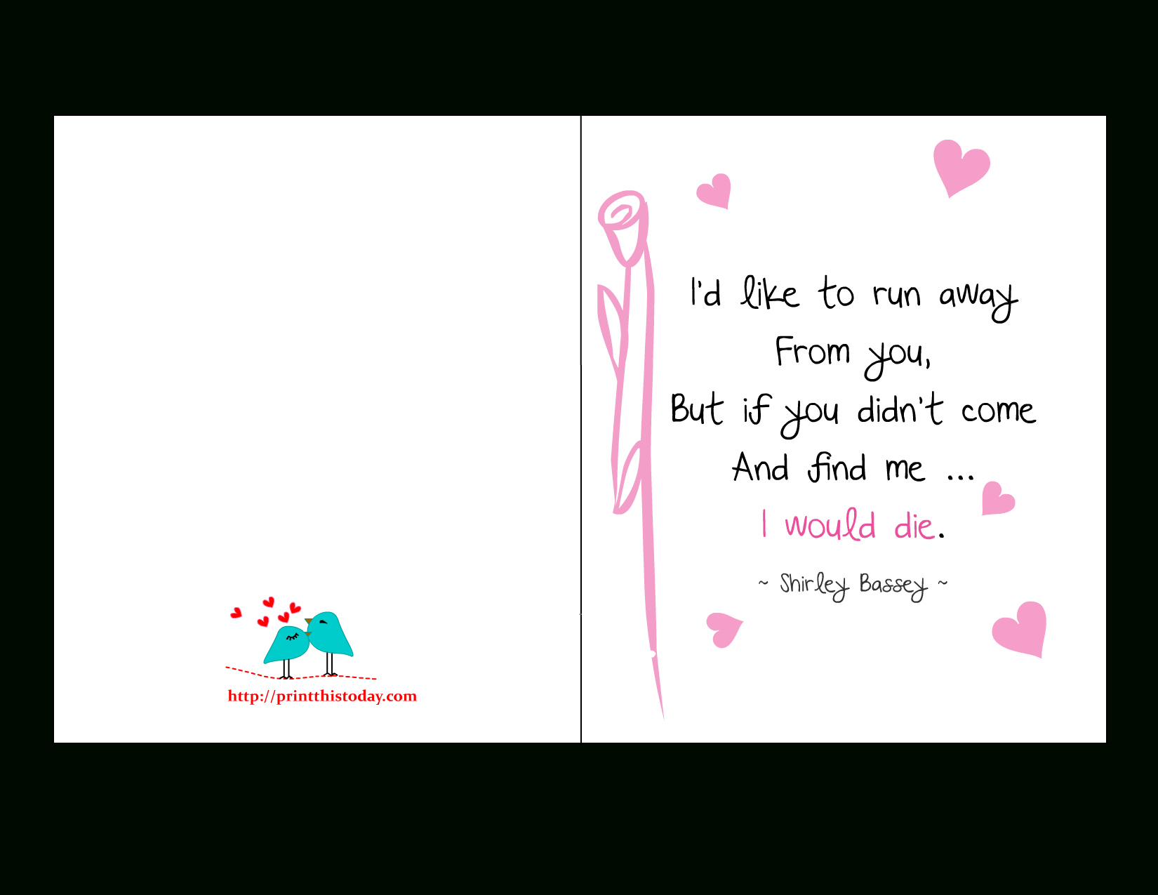 Love Quotes Cards - Free Printable Love Cards