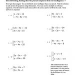 Ls 8: Solving Systems Using Elimination (Finding The Least Common   Least Common Multiple Worksheet Free Printable
