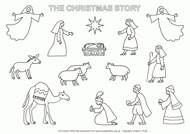 Free Printable Nativity Story Coloring Pages