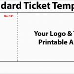 Luxury Free Printable Event Ticket Template | Best Of Template   Free Printable Tickets