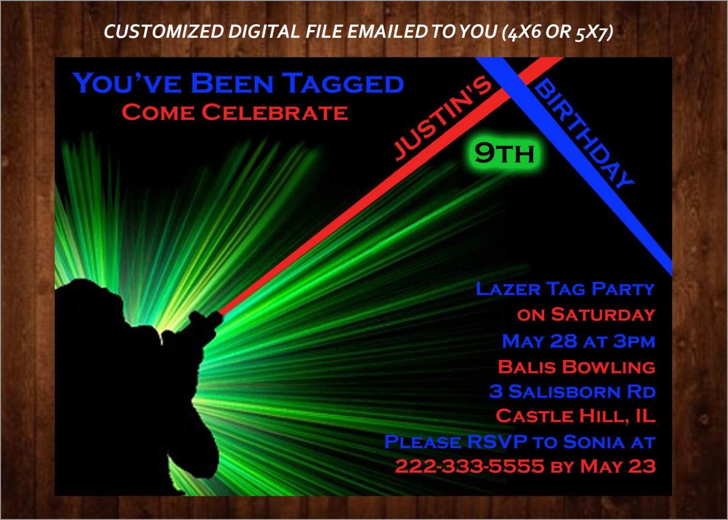 Luxury Free Printable Laser Tag Invitation Template | Best Of Template - Free Printable Laser Tag Invitation Template