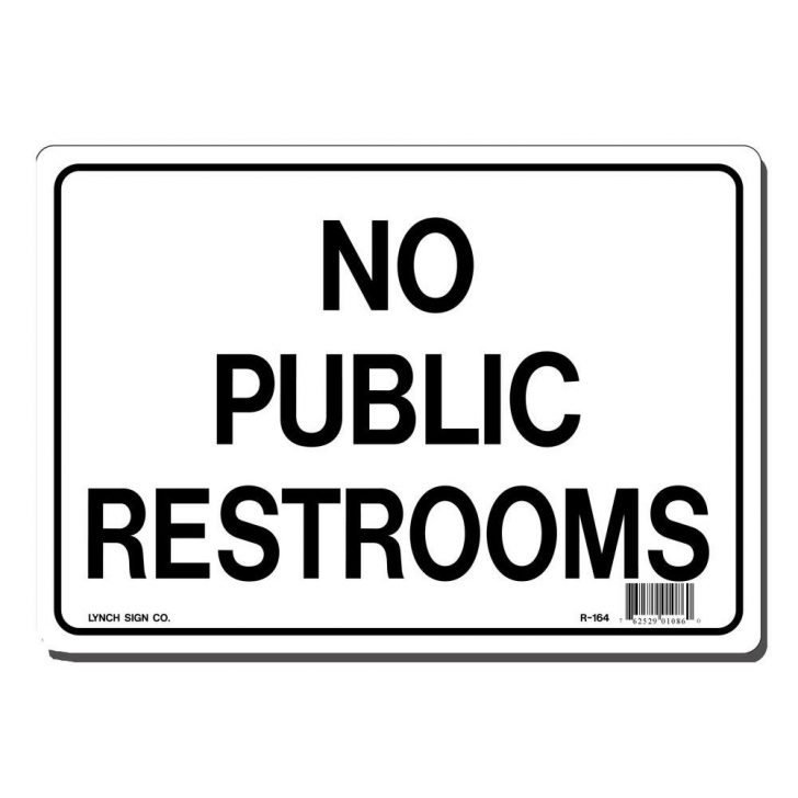 Free Printable No Restroom Signs