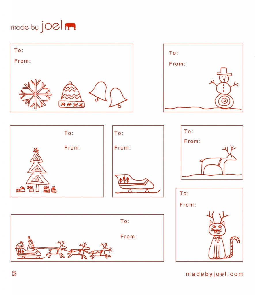 Madejoel » Holiday Gift Tag Templates - Free Printable Holiday Gift Labels