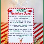 Magic Reindeer Food Poem & Free Printable   It's A Fabulous Life   Reindeer Food Poem Free Printable