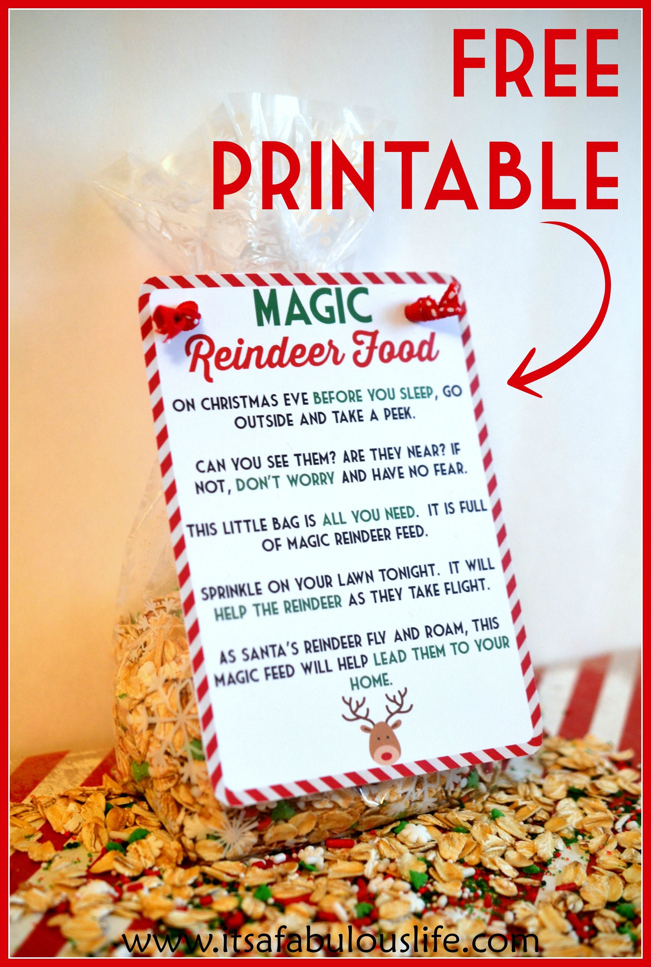 Magic Reindeer Food Poem &amp; Free Printable | Little People, Big - Reindeer Food Poem Free Printable