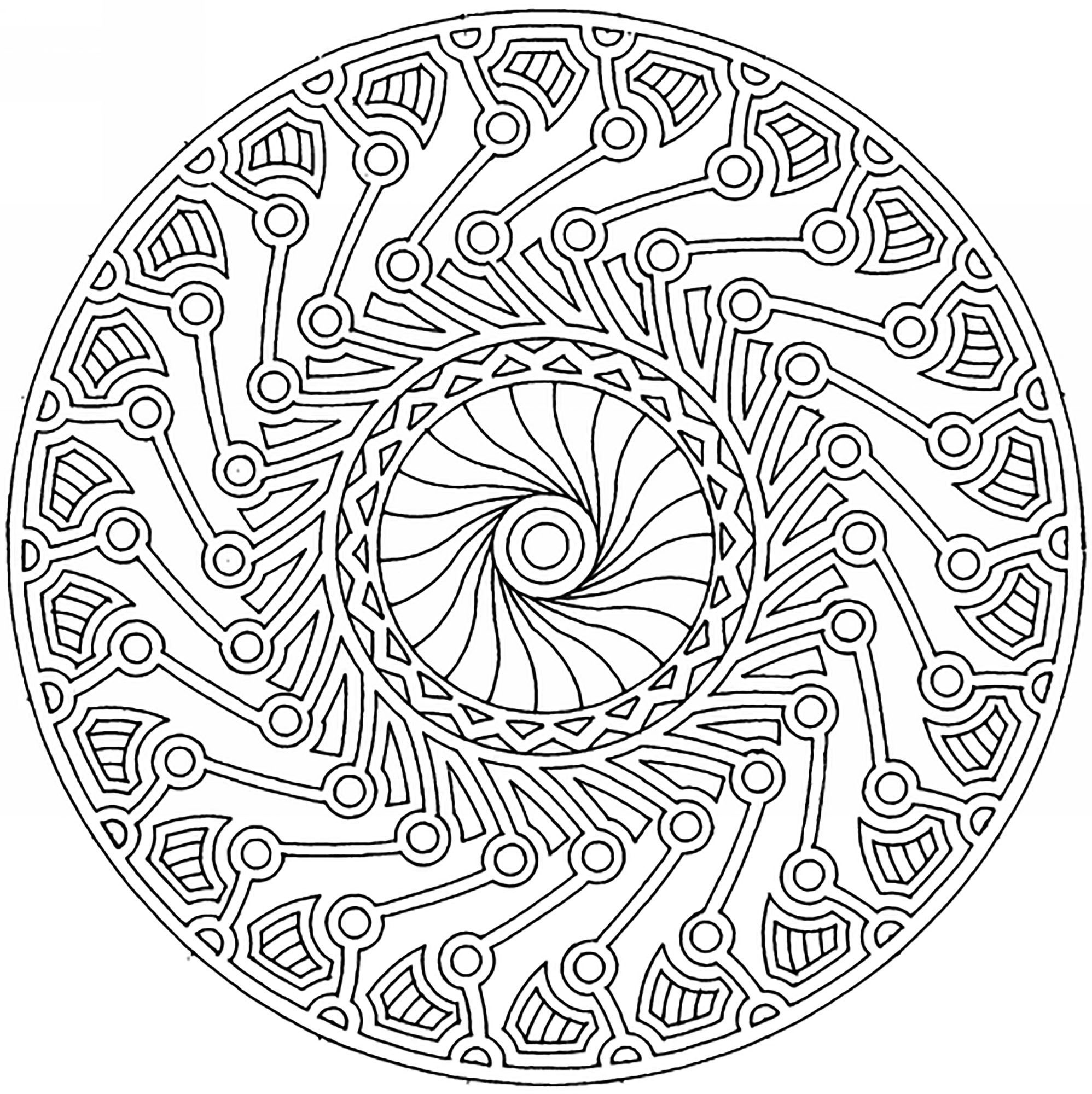 Mandala Harmony And Complexity - M&amp;amp;alas Adult Coloring Pages - Free Printable Mandala Patterns
