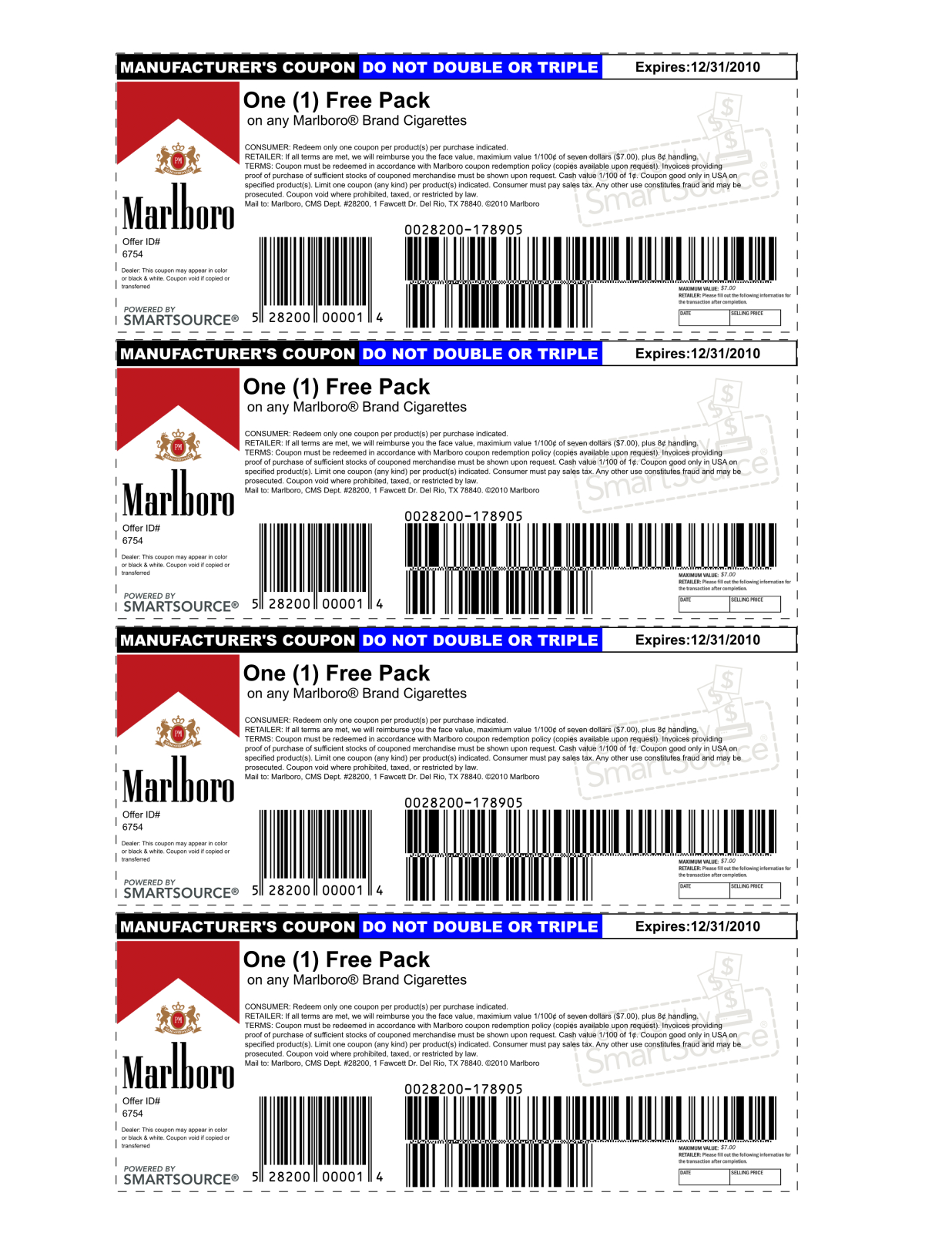 Marlboro Coupons Printable 2013 | Is Using A Possibly Fake Coupon - Free Printable Cigarette Coupons
