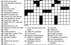 Marvelous Crossword Puzzles Easy Printable Free Org | Chas's Board – Free Printable Crosswords Medium