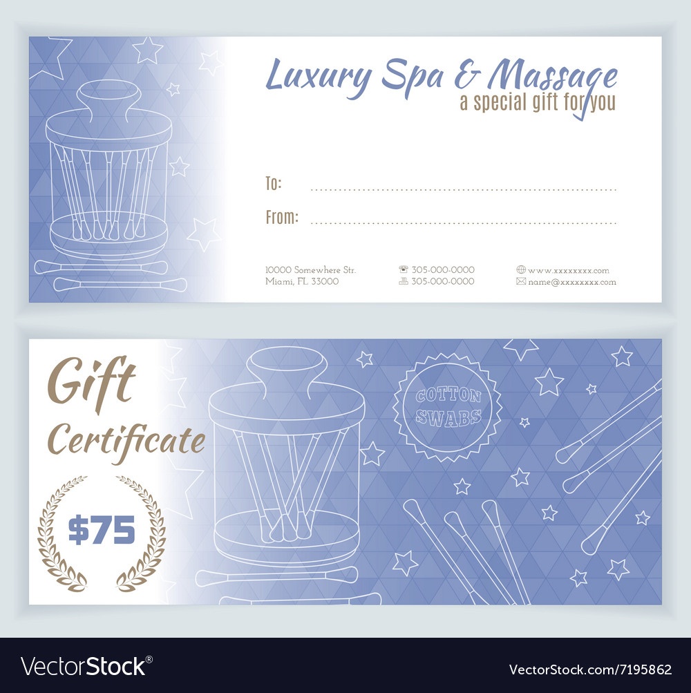 Massage Gift Voucher Template | Certificatetemplategift - Free Printable Massage Gift Certificate Templates