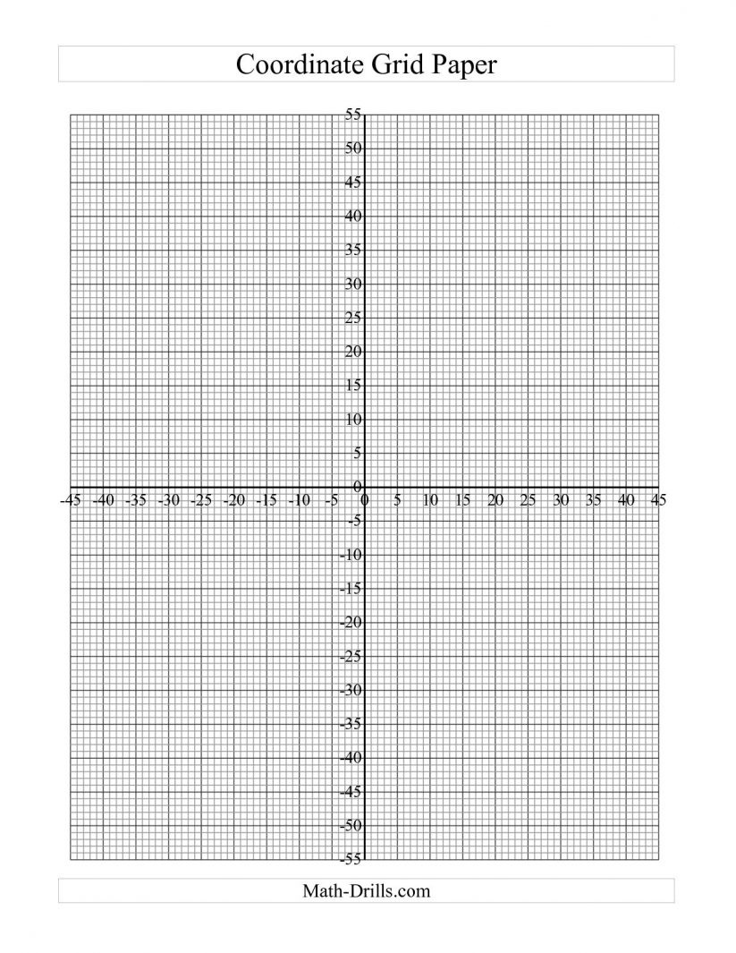 Math : Graph Paper With Coordinate Plane Interactivate Introduction - Free Printable Graph Paper With Numbers