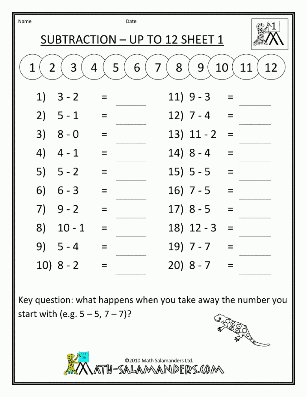 Math Worksheets For 1St Grade Addition And Subtraction With Free - Free Printable First Grade Math Worksheets