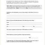 Medical Records Release Letter Template Gallery   Free Printable Medical Consent Form