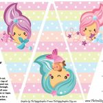 Mermaid Birthday Party Printables | Digital Download In 2019   Free Printable Mermaid Cupcake Toppers