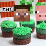 Minecraft Cupcake Toppers & Wrappers | Partyparty | Minecraft   Free Printable Minecraft Cupcake Toppers And Wrappers