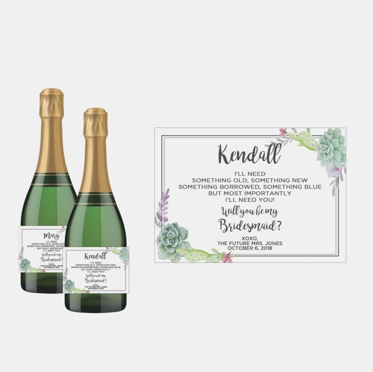 Free Printable Mini Champagne Bottle Labels