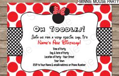 Minnie Mouse Birthday Party Invitations Template | Red – Free Printable Minnie Mouse Party Invitations