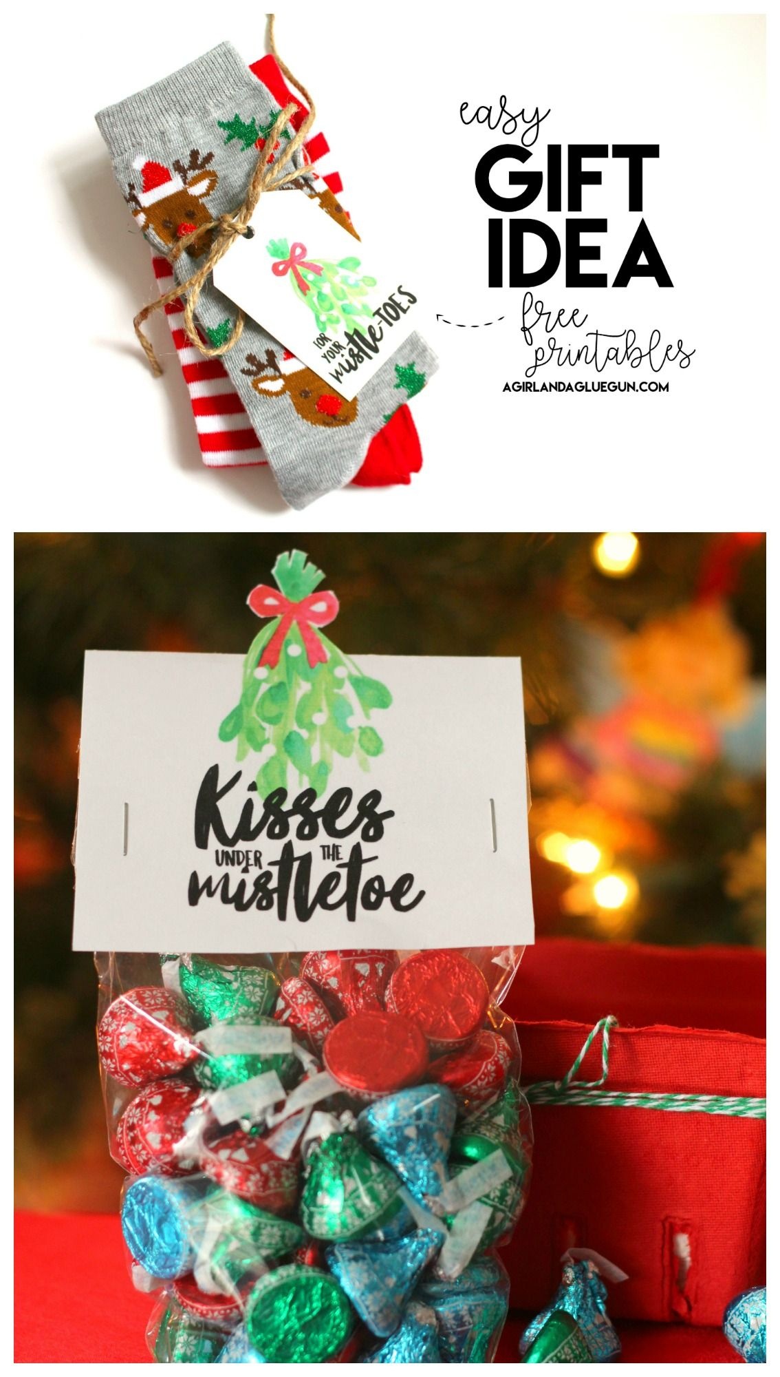 Mistletoe Gift Ideas-Free Printables | Christmas Ideas &amp;amp; Recipes - Free Printable Mistletoe Tags