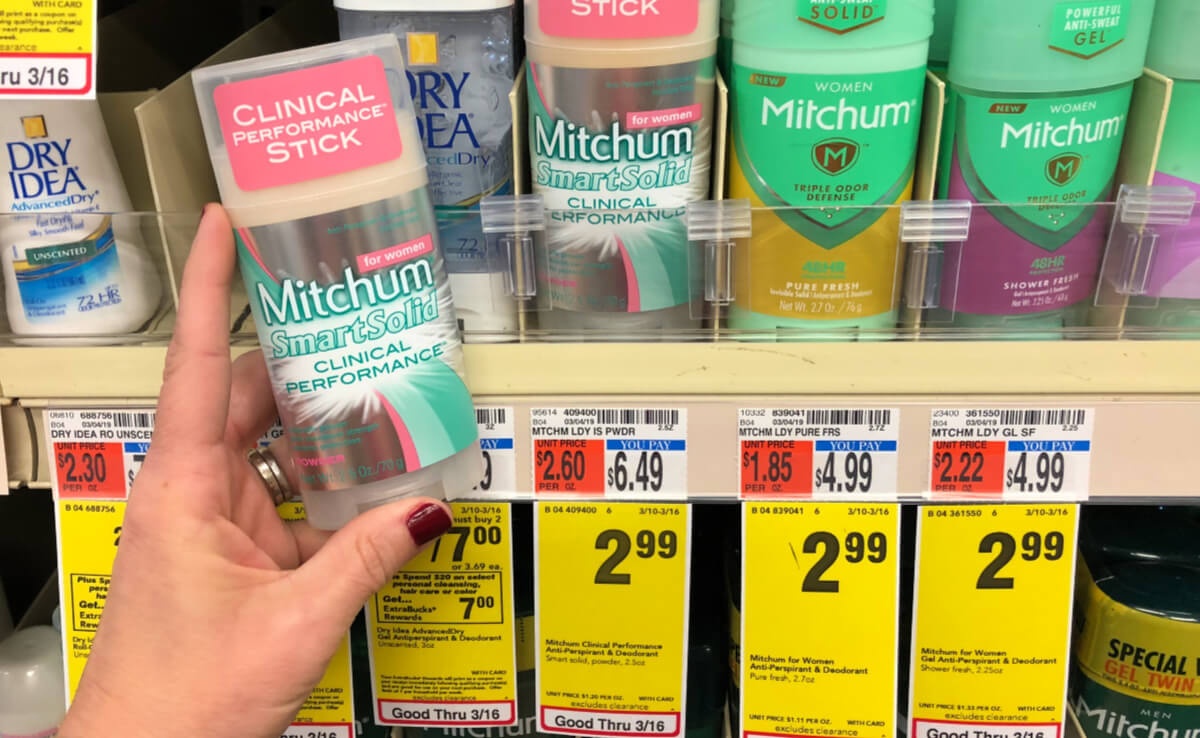 Mitchum Smart Solid Clinical Performance Deodorant As Low As $0.99 - Free Printable Coupons For Mitchum Deodorant