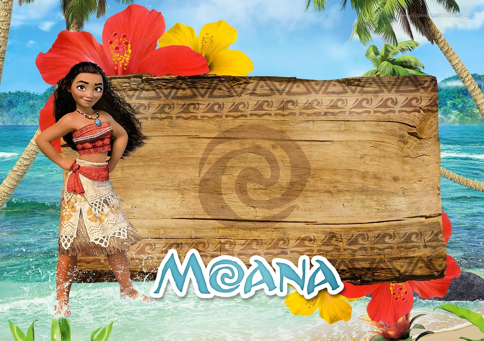 Moana: Free Printable Invitations. - Oh My Fiesta! In English - Free Moana Printable Invitations