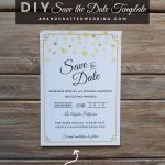 Modern Diy Save The Date Free Printable | | Free Wedding Printables   Free Printable Save The Date Birthday Invitations
