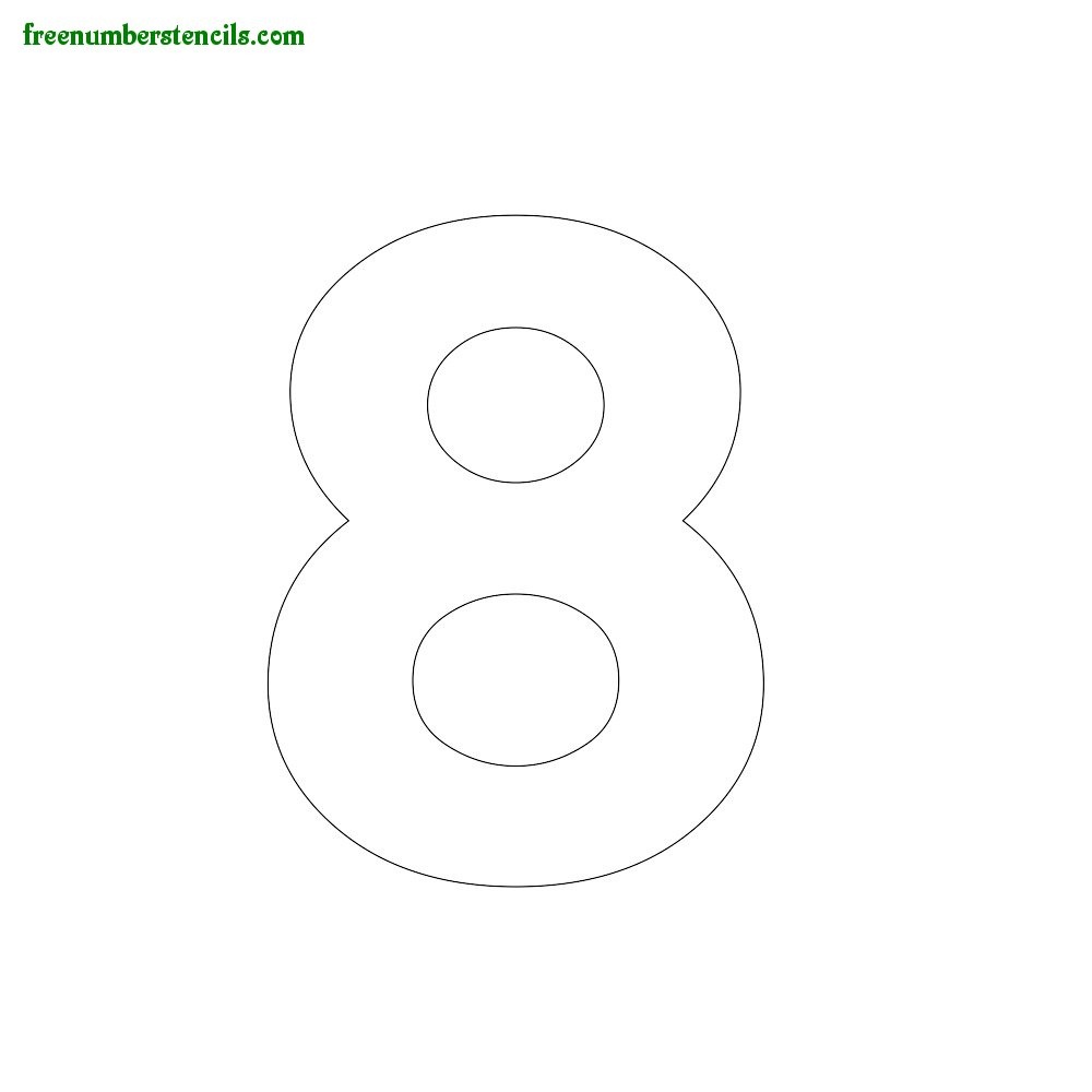 Free Printable 5 Inch Number Stencils - Printable Templates