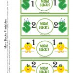 Mom Bucks For Kids. Kids Earn Mom Bucks From Doing Chores. | Misc   Free Printable Chore Bucks
