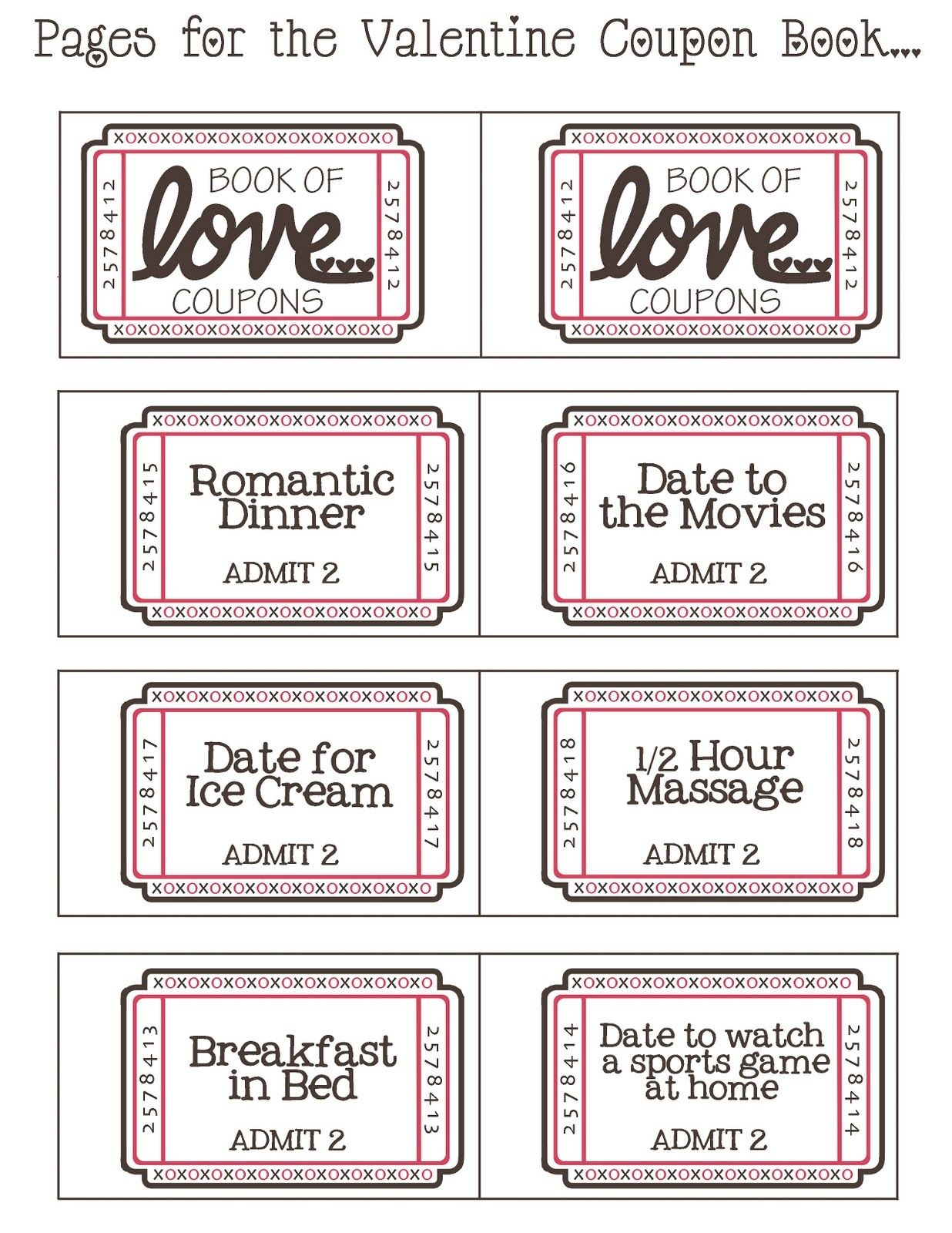 Mommyday Crafternight: {Free Printable} Valentine Coupon - Free Printable Coupon Book For Boyfriend