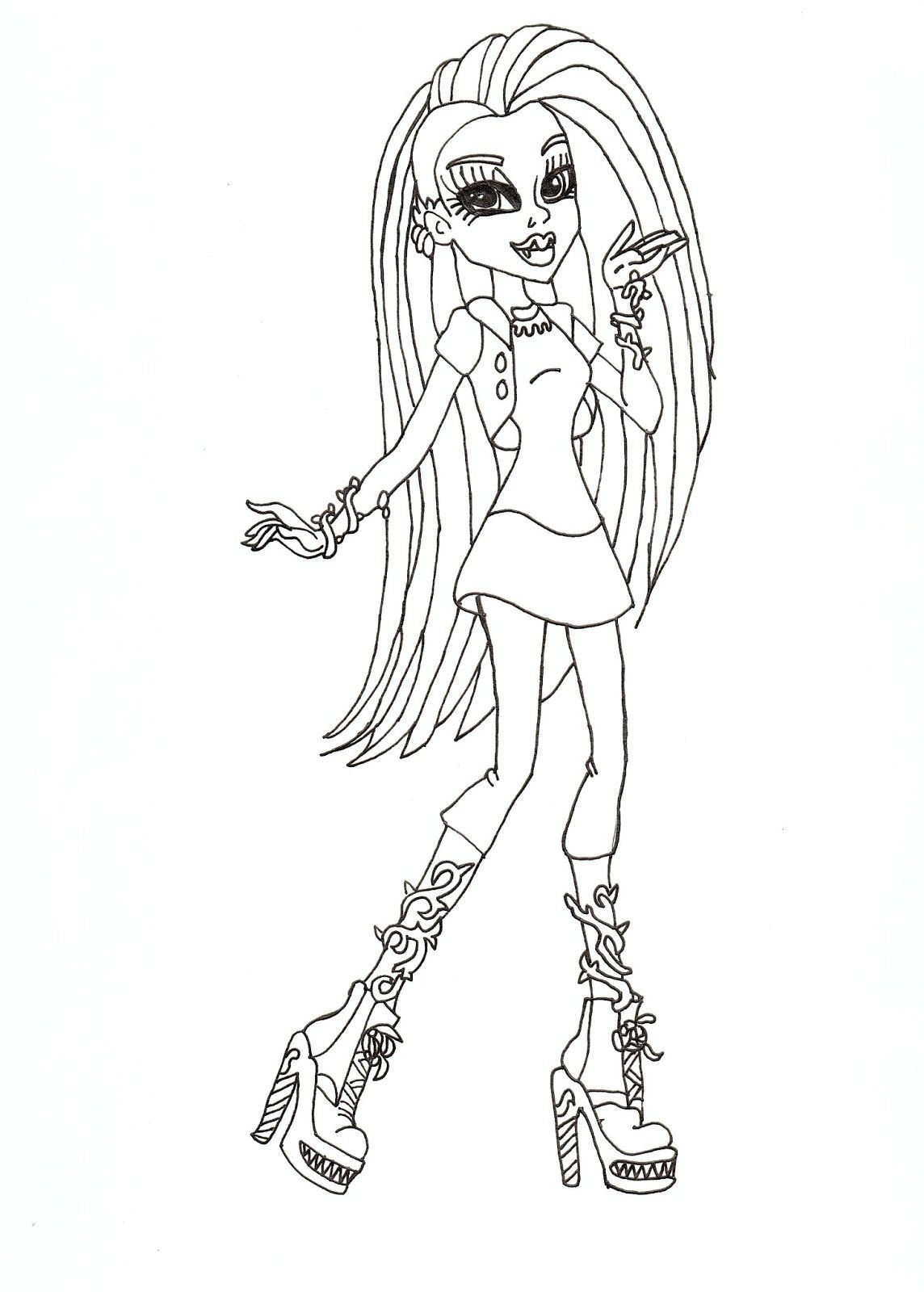 Monster High Free Printables | Venus Mcflytrap Free Coloring Sheet - Monster High Free Printable Pictures