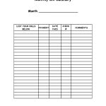 Monthly Bill Summary Doc | Organization | Organizing Monthly Bills   Free Printable Bill Organizer
