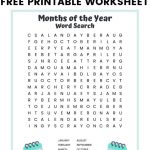Months Of The Year Word Search Free Printable For Kids   Craftpress   Free Printable Word Searches For Kids