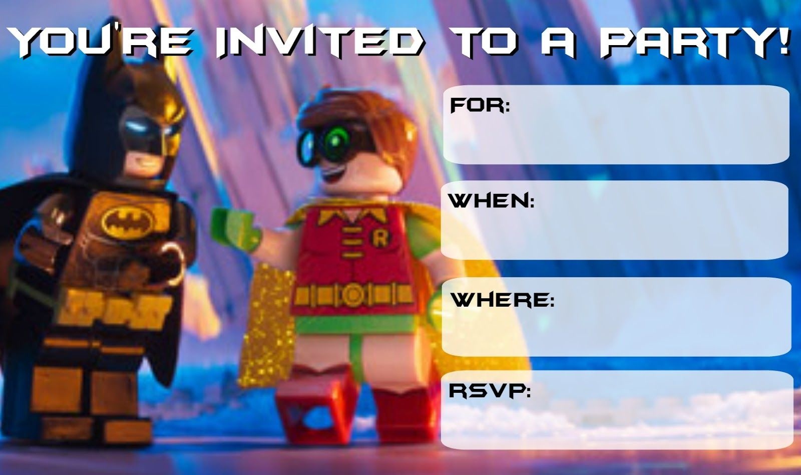 More Lego Batman Party Invitations | Drew&amp;#039;s Birthday | Lego Batman - Lego Batman Invitations Free Printable